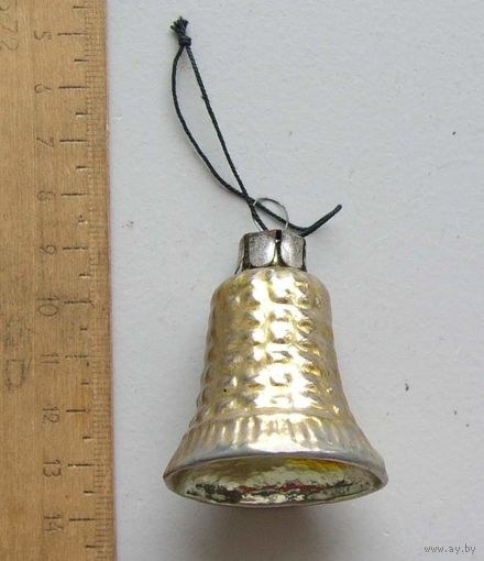 Елочная игрушка КОЛОКОЛЬЧИК времен СССР