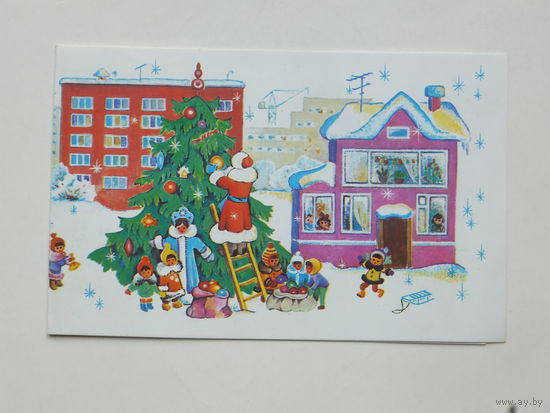 Смирнова с новым годом 1987  9х14 см