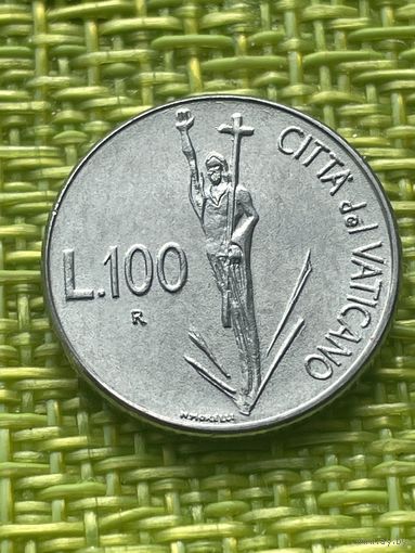 Ватикан 100 лир 1991 г