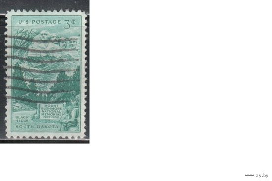 США-1952, (Мих.630), гаш. , Мемориал, Приезиденты (одиночка),