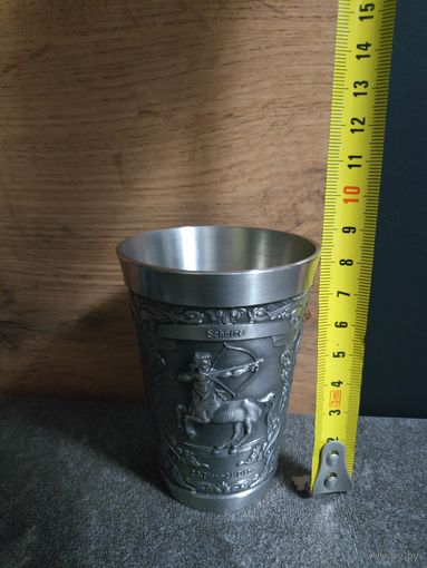 Оловянный стакан знак зодиака Стрелец