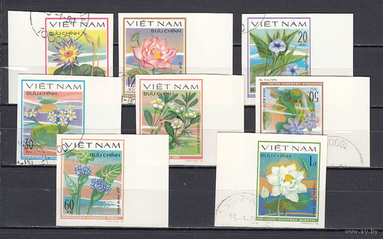 Флора. Цветы. Вьетнам. 1990. 8 марок б/з. Michel N (- е).