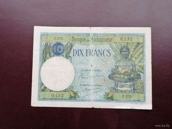 Мадагаскар 10 франков 1937