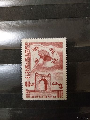 1955 Южная Корея архитектура флаг дорогая (4-4)