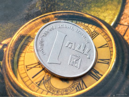 Израиль. 1 шекель 1981 (5741). Брак, выкрошка. Торг.
