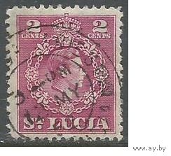 Сент-Люсия. Король Георг VI. 1949г. Mi#121.