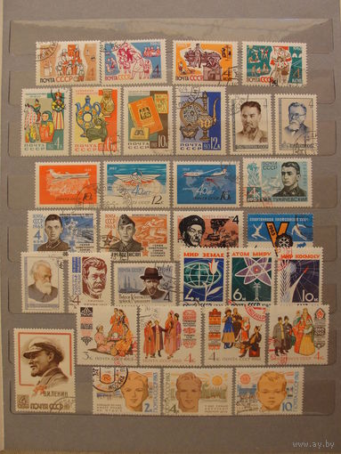 Продажа коллекции с 1 рубля! Почтовые марки СССР 1963г.