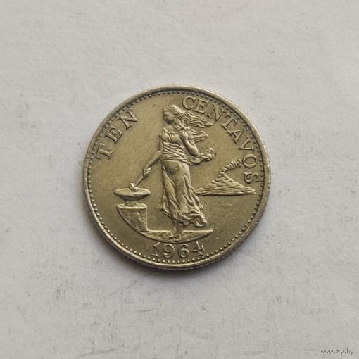 Филиппины 10 сентаво 1964 г.