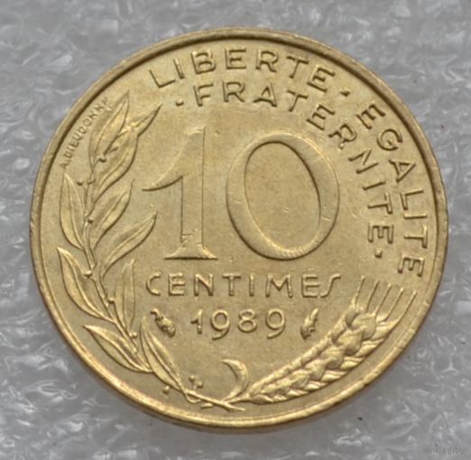 Франция, 10 сантимов 1989 г.