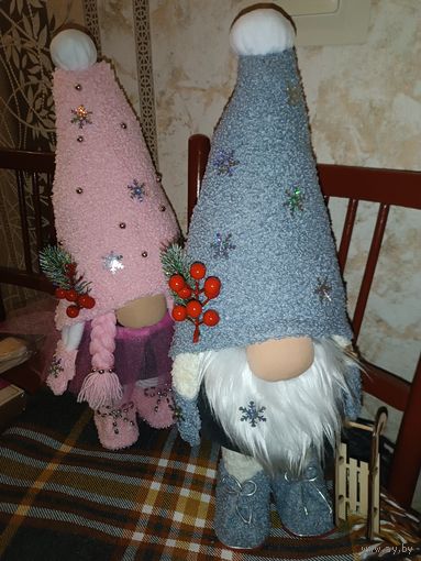 Hand-made пара лесные гномы 53 см