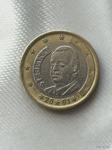 Испания 1 евро 2001