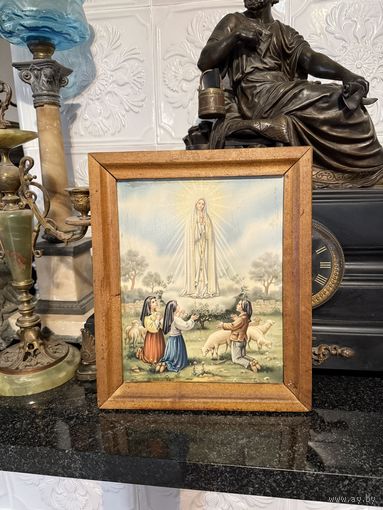 Старая литография Богородица