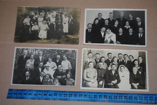 Старые СВАДЕБНЫЕ фотографии/фото - СВАДЬБА: 10 штук, - только все вместе, одним лотом.