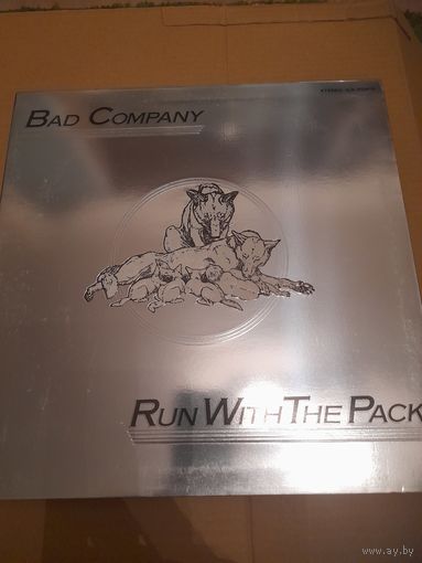BAD COMPANY "RUN WITH THE PACK"  1976 LP JAPAN ISLAND ILS 80455 -ORIG - NM-/NM