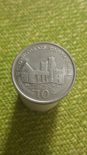 Остров Мэн 10 пенсов 2003 г