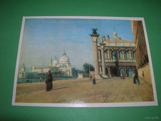 Живопись Коро Утро в Венеции чистая