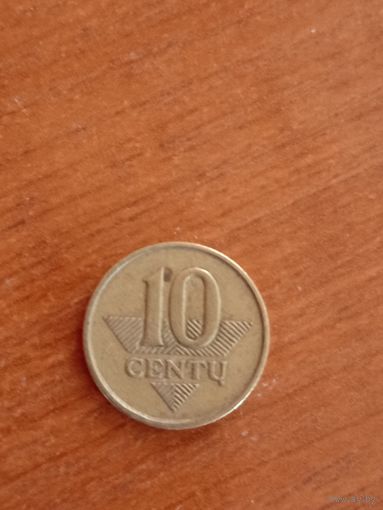 2007 Литва 10 центов
