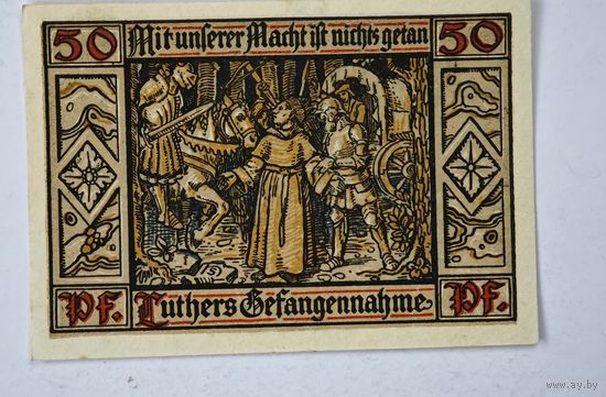 1921 год 50  пфеннигов  Германия нотгельд