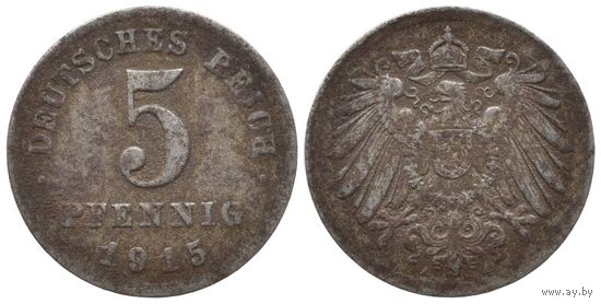 ГЕРМАНИЯ 5 ПФЕННИГОВ 1916