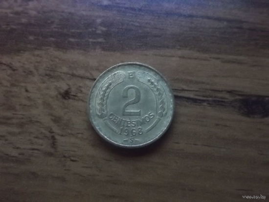 Чили 2 сентесимо 1968