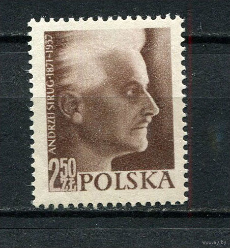 Польша - 1957 - Писатель Анджей Струг - [Mi. 1042] - полная серия - 1 марка. MNH.  (Лот 106CX)