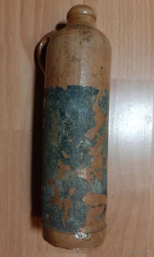 Бутылка Рижский бальзам РИ, царизм, клеймо,  остатки этикетки.