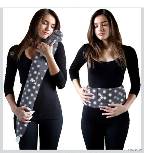 Грелка резиновая с плюшевым чехлом, длинная