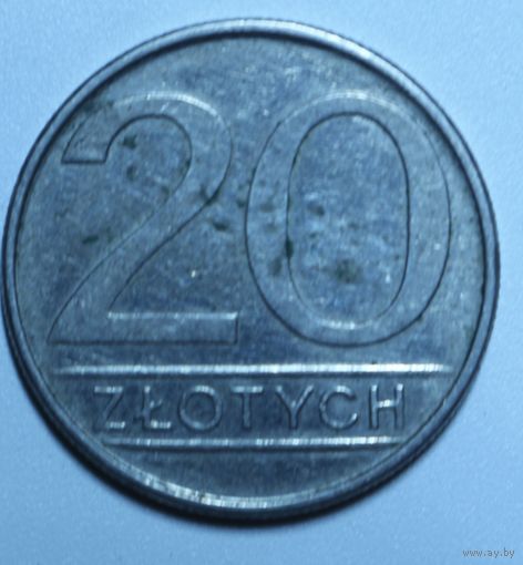 Польша, 20 злотых, 1986 год