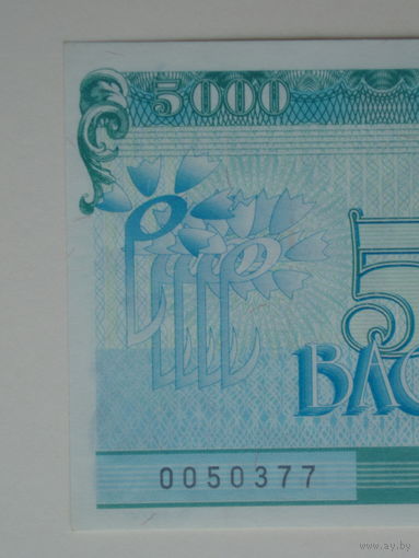 5000 Васильков 1998 UNC Славянский Базар Витебск Беларусь Васильки