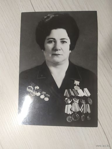 Черно-белое фото "Ветеран ВОВ "\1