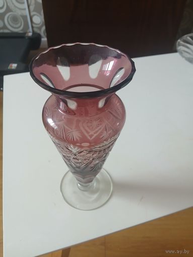 Ваза Марганцевое стекло 60егоды ХХвек