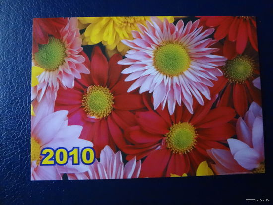 Календарик 2010 г.  Цветы.