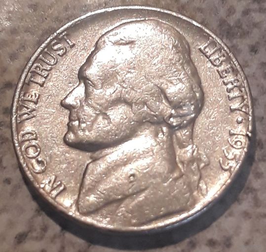5 центов (никель) 1955 D США