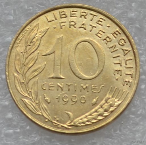 Франция, 10 сантимов 1990 г.