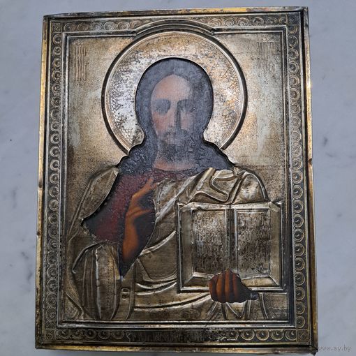 Сьаринная икона. Серебрянный оклад.