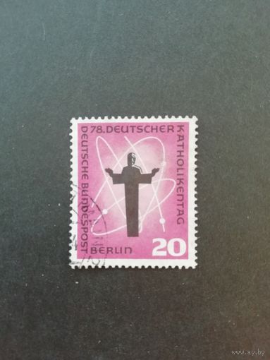 Западный Берлин 1958 марка из серии "78-й Конгресс немецких католиков" (гашеная без клея) Mi.180 каталог 2.00 евро