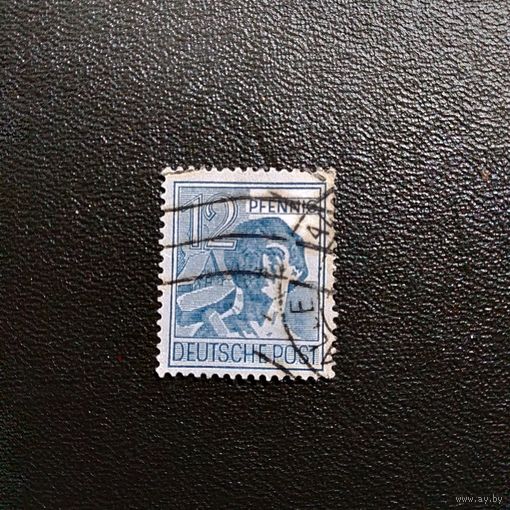 Марка Германия 1947 год Стандарт