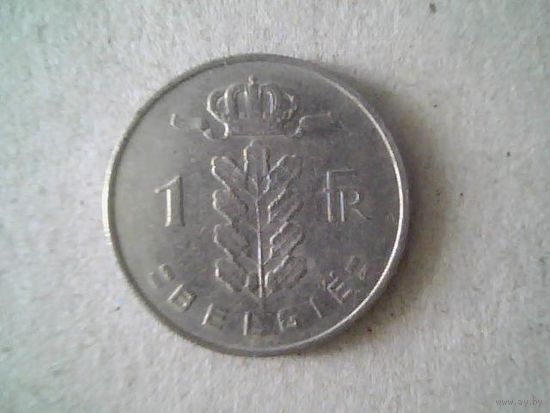 Монеты. Бельгия 1 франк 1963