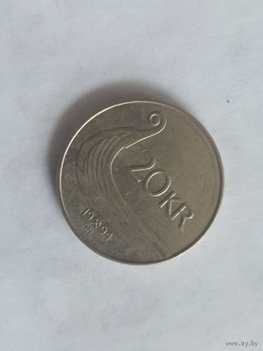 20 крон норвегия 1994