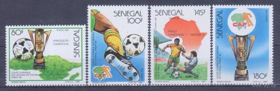 [271] Сенегал 1988. Спорт.Футбол.Кубок Африки. СЕРИЯ MNH. Кат.6 е.