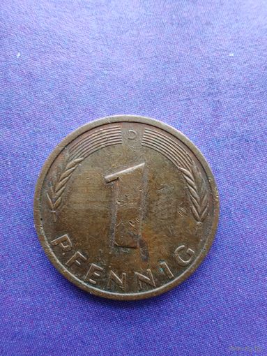 Германия ФРГ 1 пфенниг 1981 D