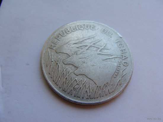 ЧАД. 100 франков 1972 год KM#2  Редкая!!!  Тираж: 5.000.000 шт