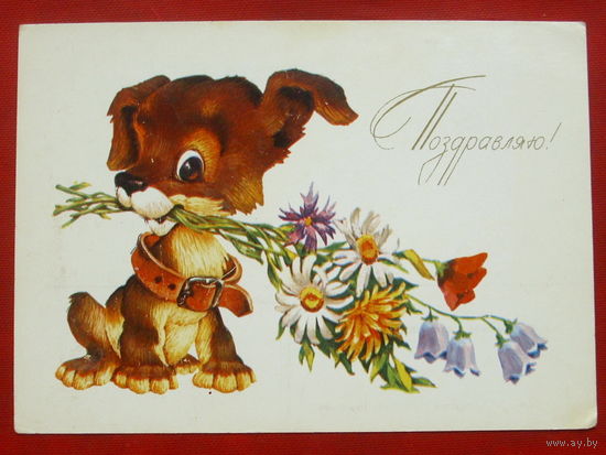 Поздравляю! Чистая. Четвериков. 1983 года. *332.