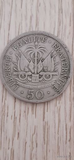 50 сантимов 1908. Гаити