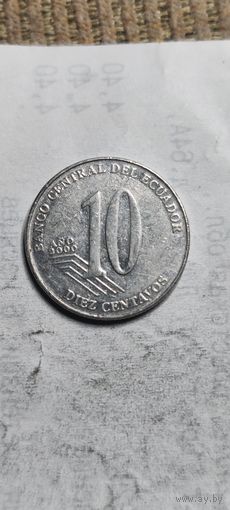 Эквадор 10 сентавос 2000