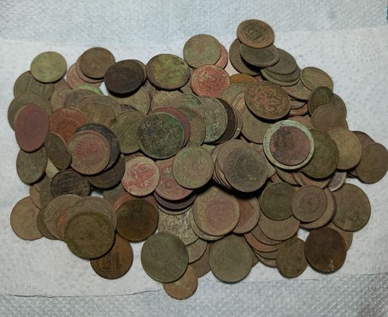 199шт мельхиоровых монет СССР