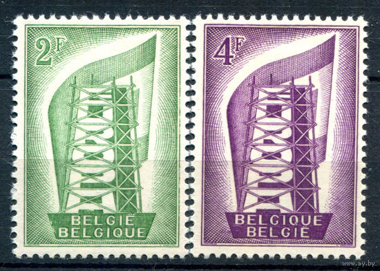 Бельгия - 1956г. - Europa CEPT - 2 марки - полная серия, MLH [Mi 1043-1044]. #2-Be-52-B-1