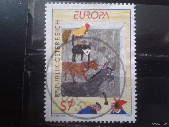 Австрия 1997 Европа, сказки и легенды, сказка Бременские музыканты