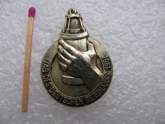 Знак ГДР. День Немецкого шахтера. 1957