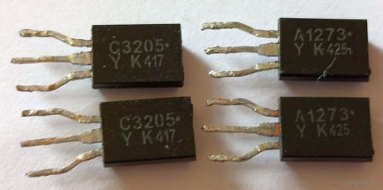 2 пары комплементарых транзисторов 120 Mhz KTC3205Y + KTA1273Y (за 2 пары)